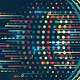 Abstract image of data fragmentation