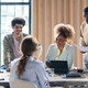 Small business team meeting