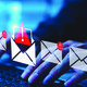 Person opening dangerous email