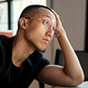 Person overworked in the office