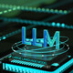 LLM dark background with lights