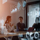 Financial business people using AI 
