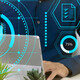 Person using secure computer