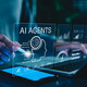 Person interacts with AI agent technology