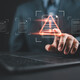 Man evaluating security risk