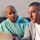 Two workers at a nonprofit organization