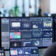 Person reviewing analytics