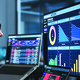 Woman Monitoring Cybersecurity Threats