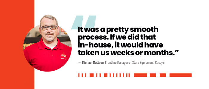 Michael Mattson, Forntline Manager of Store Equipment, Casey's