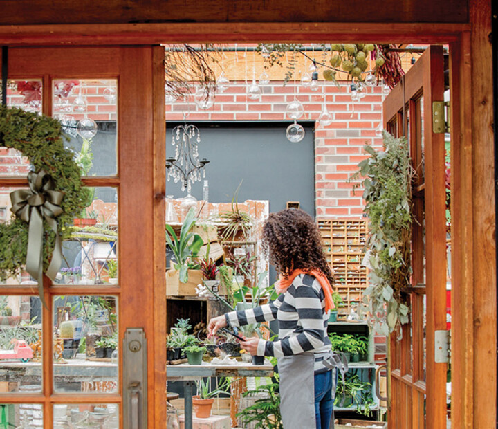 A small business opens its doors