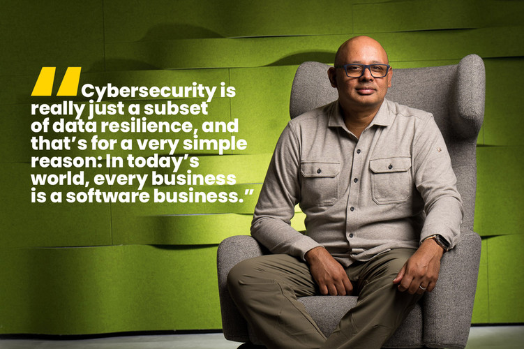 Photo and quote from Anand Eswaran, CEO of Veeam