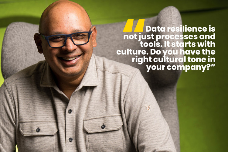 Photo and quote from Anand Eswaran, CEO of Veeam