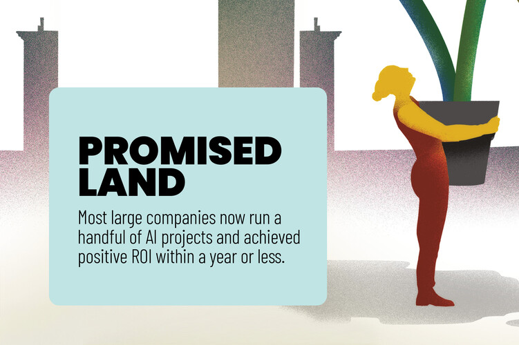 Most large companies run several AI projects