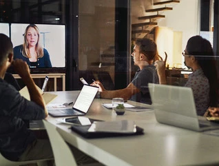 Video conferencing in a small business