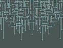 Electronic circuit abstract vector background.