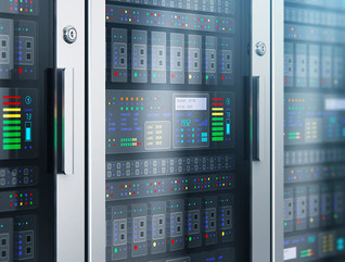 Server room interior in datacenter
