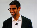 Google CEO Sundar Pichai announces Google's new cloud platform, Anthos