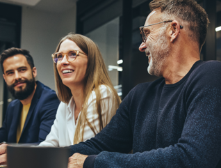 IT leaders gather in a conference room