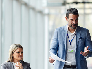 IT leaders in an office space
