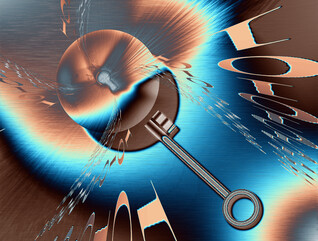 Lock and key illustration