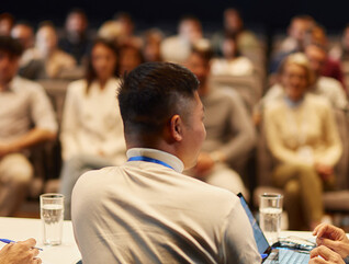 IT leaders at a tech conference