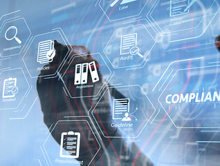 Person using interactive screen to access apps