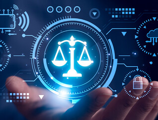 Conceptual digital scales of justice