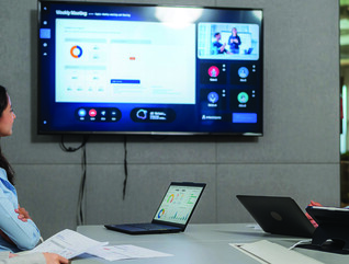 People reviewing screen