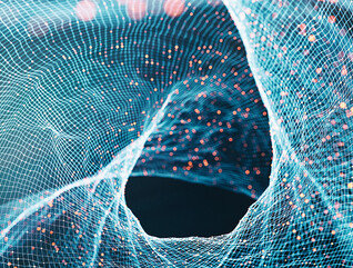 data gravity abstract concept art