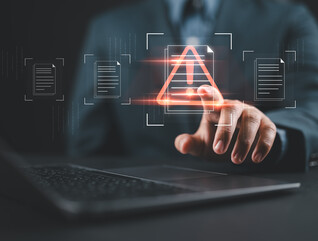Man evaluating security risk