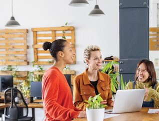 Business meeting in an office