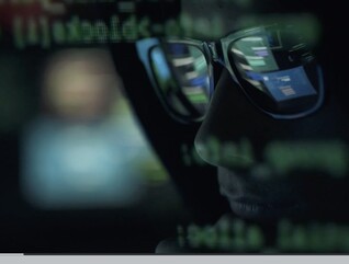 person looking at computer screen
