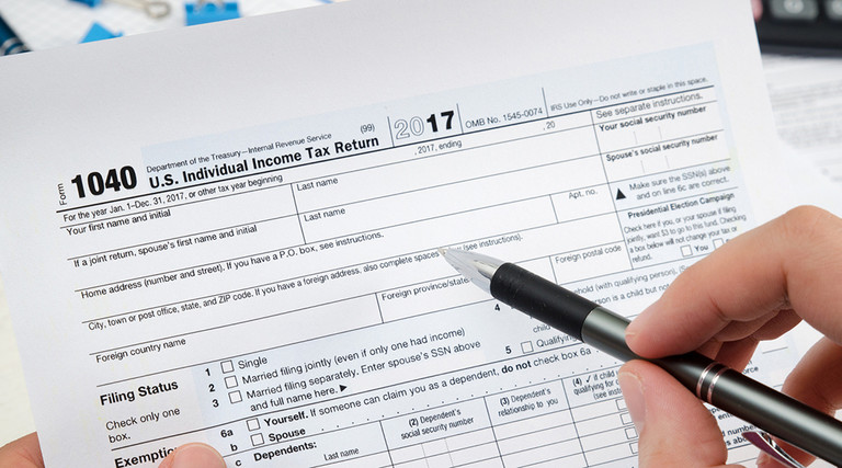 Tax form for 2017 