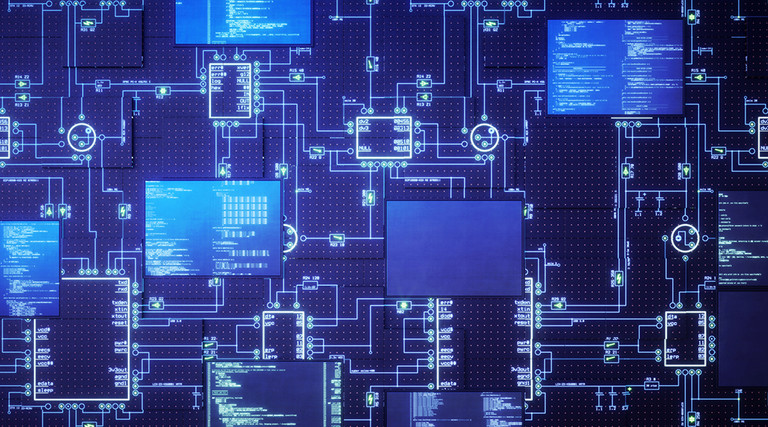 Abstract image of a network design 