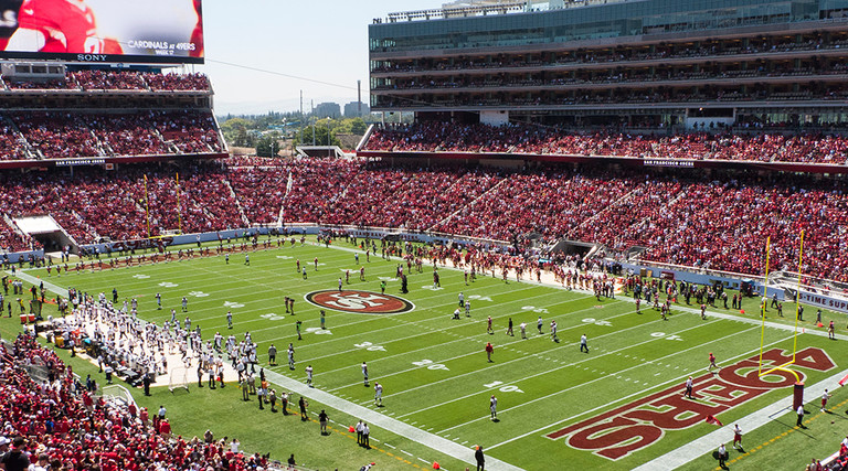 Lev's STadium for a 49ers game 