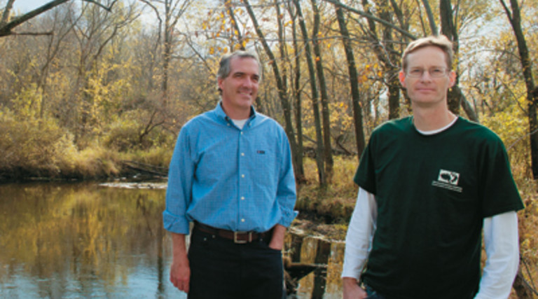 John Norman (left) and Patrick Daniels of Applied Ecological Services