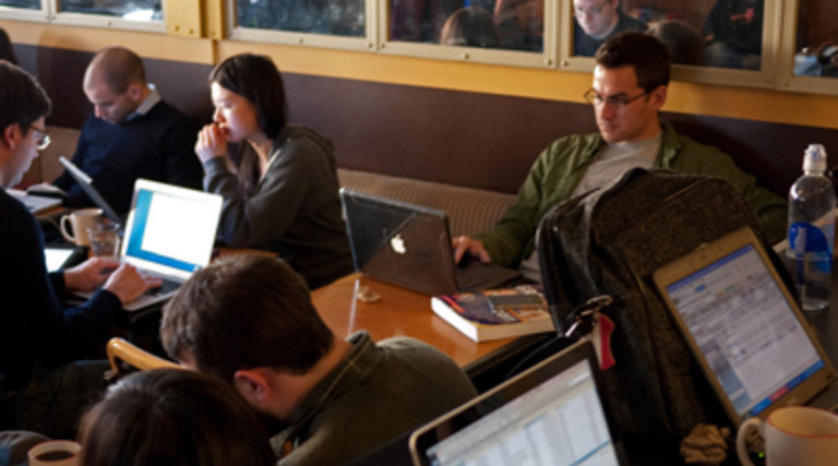 How Much Work is Actually Getting Done in Coffee Shops? Venti, Grande or Tall?