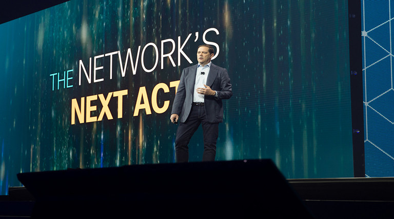 Businesses can reinvent themselves with help from advanced networking, says Cisco CEO Chuck Robbins.
