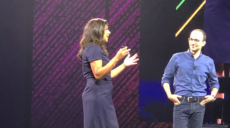 Seema Haji, director of product marketing for IoT at Splunk and Boulos El-Asmar, a research scientist focused on machine learning with BMW Group.