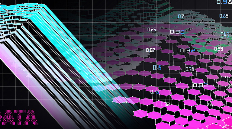 Abstract concept of data analytics and technology