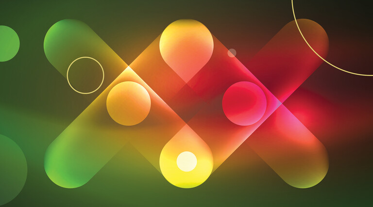 Illustration of a translucent X