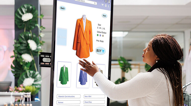 Interactive clothing board