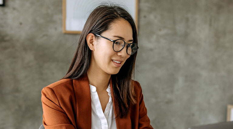 Person working in a small business