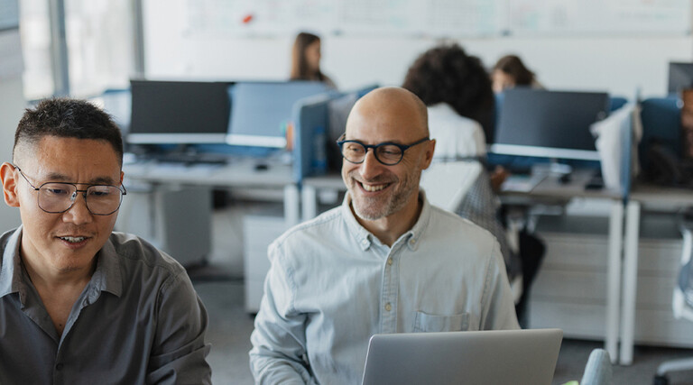 People collaborating in the office