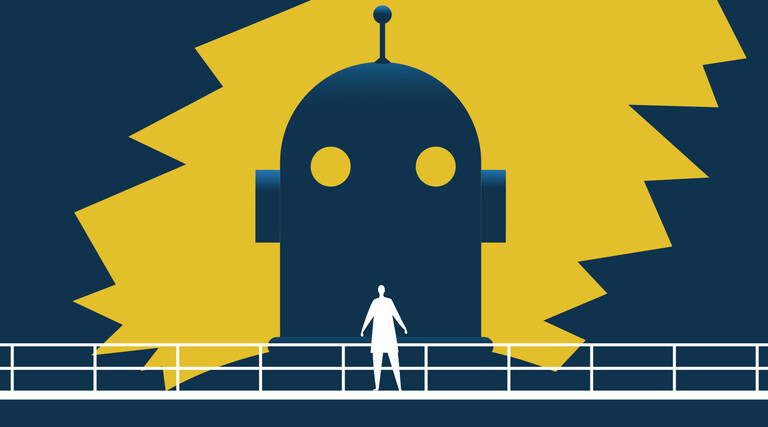 Illustration of AI robot 