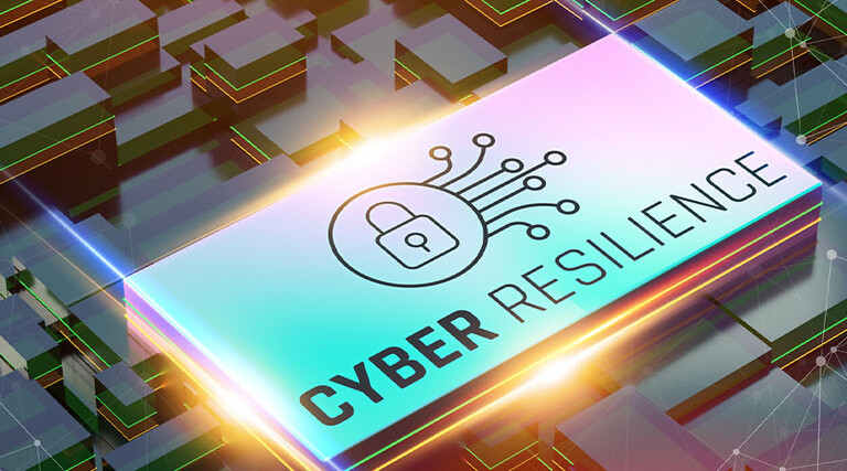 Cyber resilience concept 