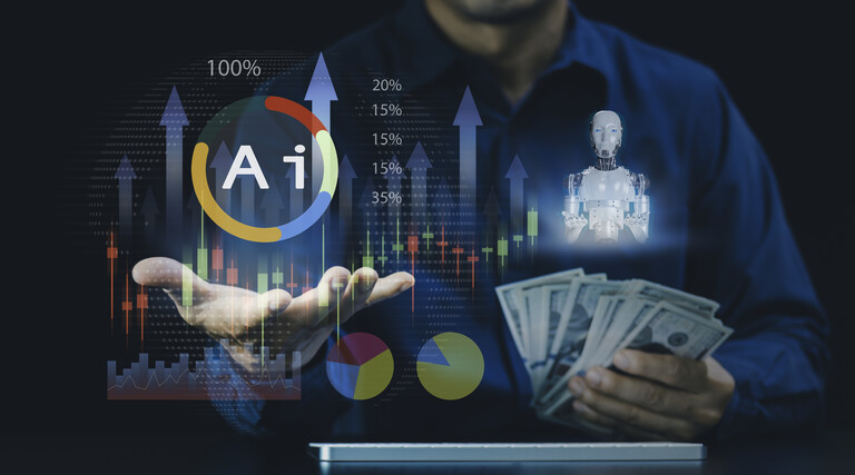 AI in banking concept