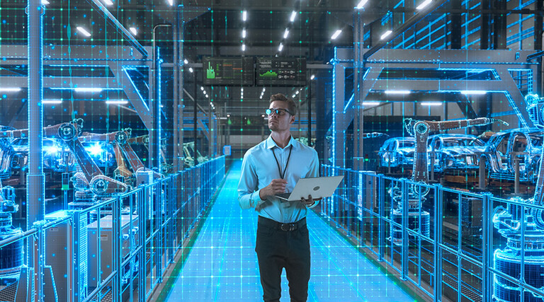 Person working in factory