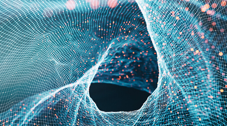 data gravity abstract concept art