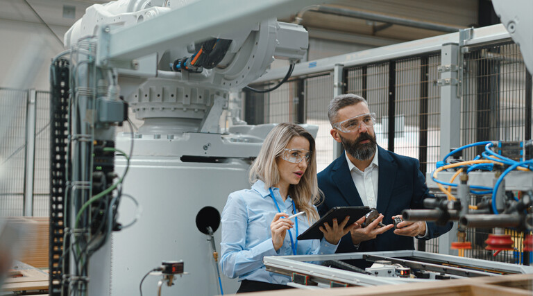 AI at a manufacturing facility